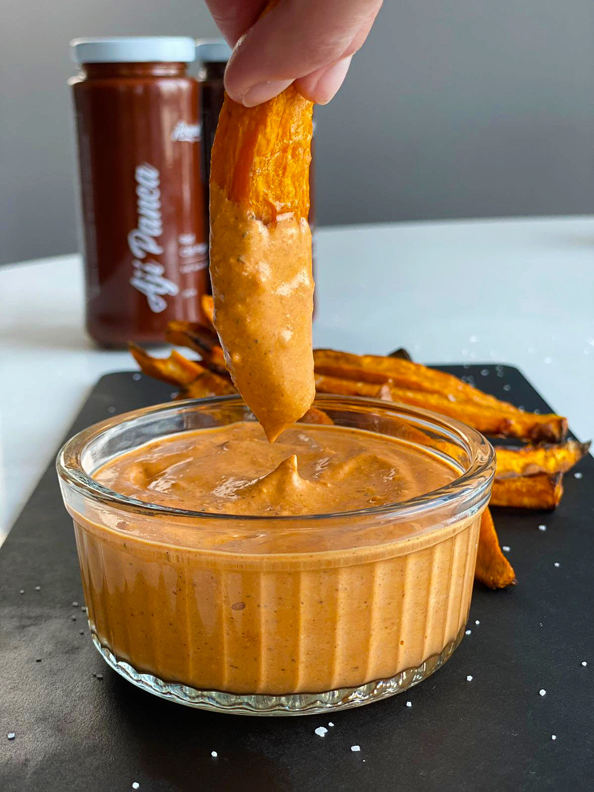 Aji Panca Chipotle Dip With Sweet Potato Fries - Brasa Peruvian Kitchen