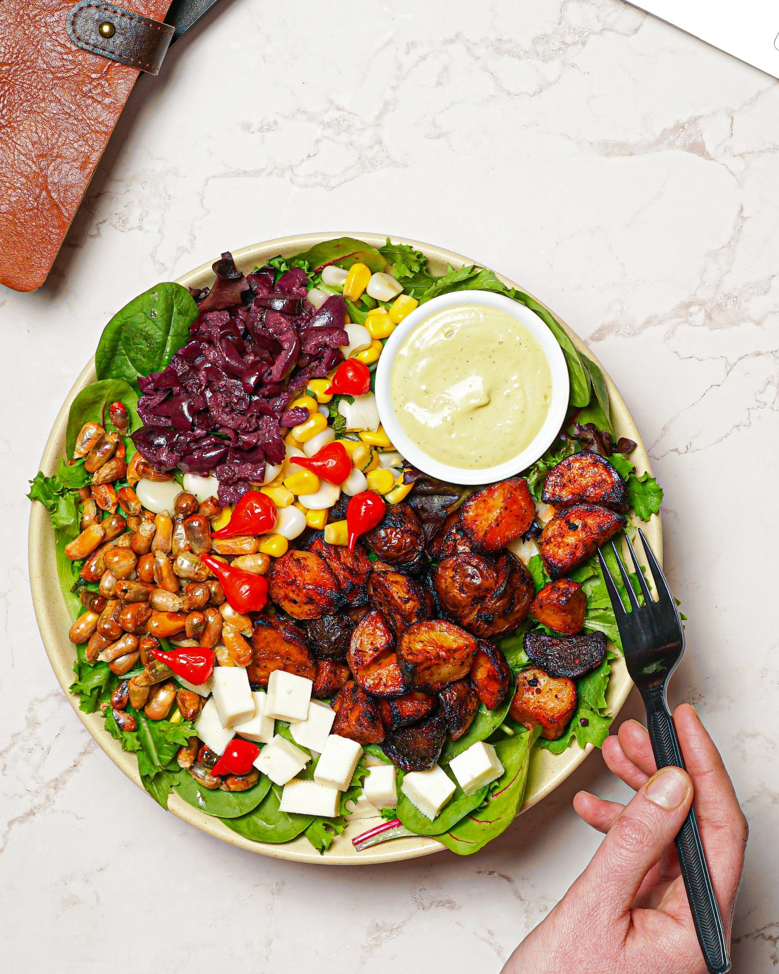 Peruvian Ingredients in Our Andean Roasted Potato Bowl - Brasa Peruvian Kitchen