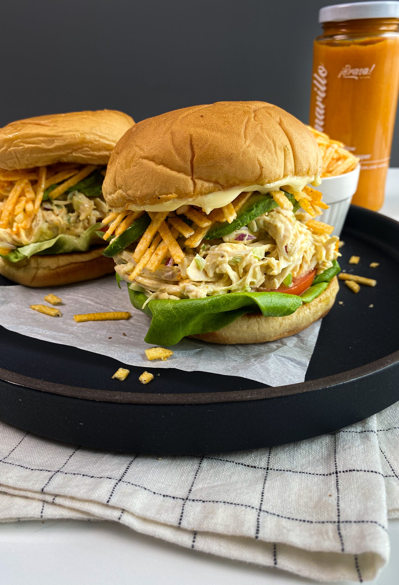 Pulled Peruvian Chicken Sandwich - Brasa Peruvian Kitchen